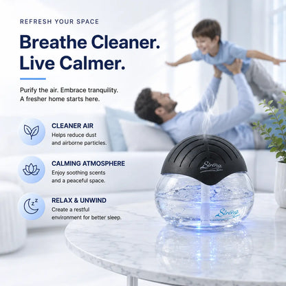 Original Water Air Purifier & Aroma Diffuser with 7-Color LED Light, ETL Certified, Home Air Freshener